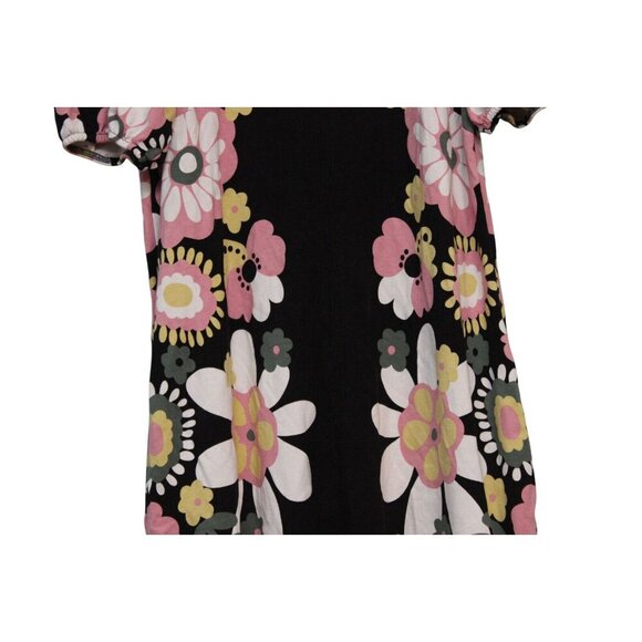 Boden Dress Size 8 Multicolor Floral Puff Sleeve Pop Art Preppy Colorful Retro - Picture 4 of 13
